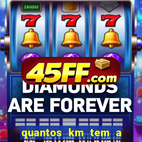quantos km tem a serra de santos